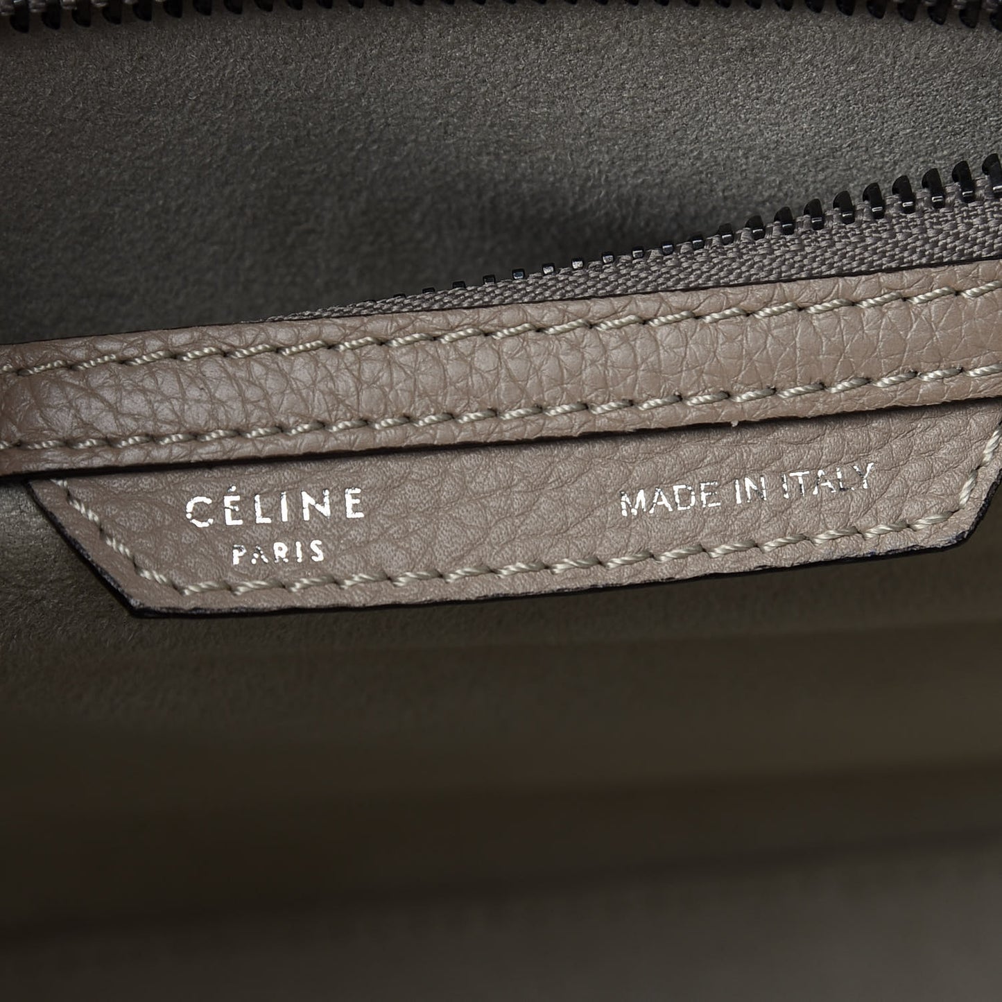 Drummed Calfskin Micro Luggage Dune