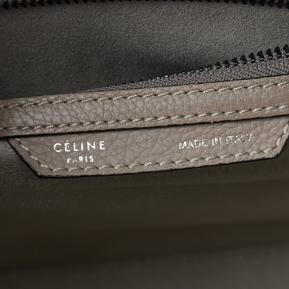 Celine Drummed Calfskin Micro Luggage Dune 6 of 10