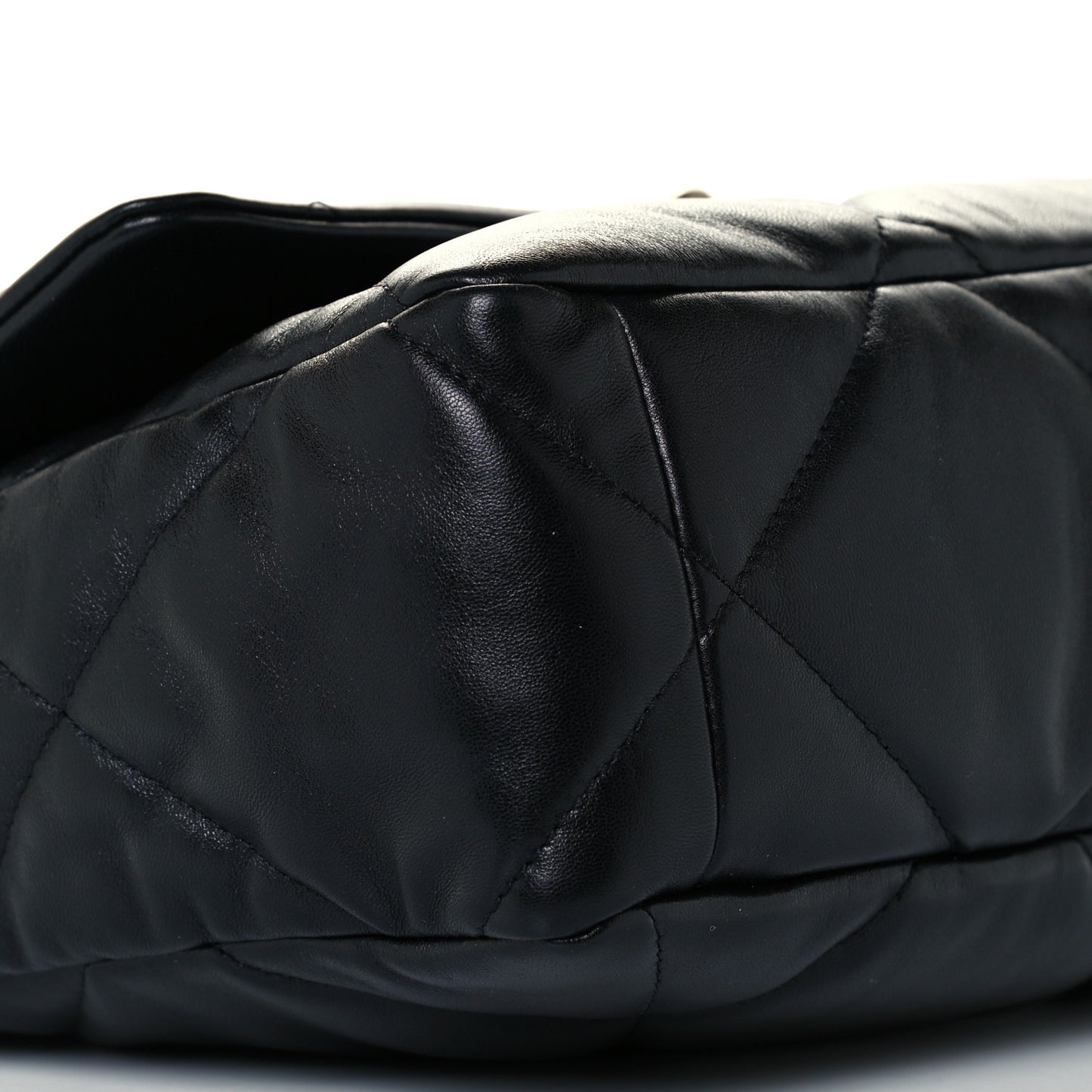 Lambskin Quilted Large Chanel 19 Flap Black