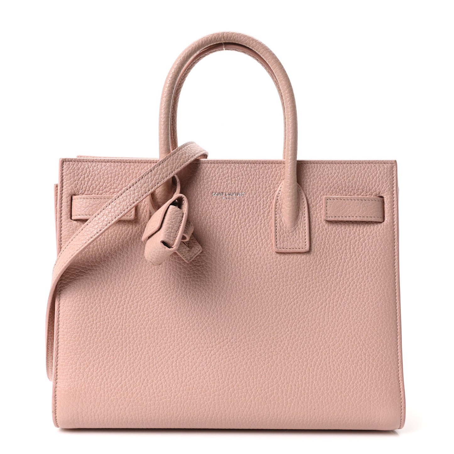 Grained Calfskin Baby Sac De Jour Antique Rose