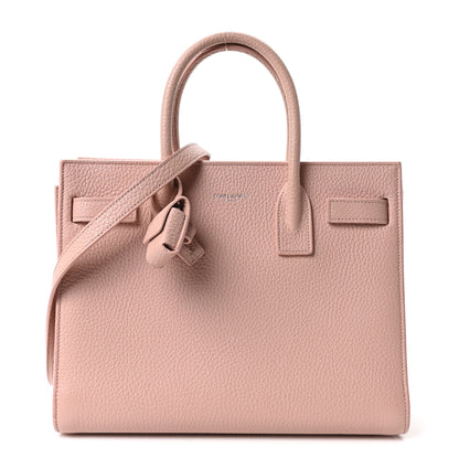 Saint Laurent Grained Calfskin Baby Sac De Jour Antique Rose 1 of 10
