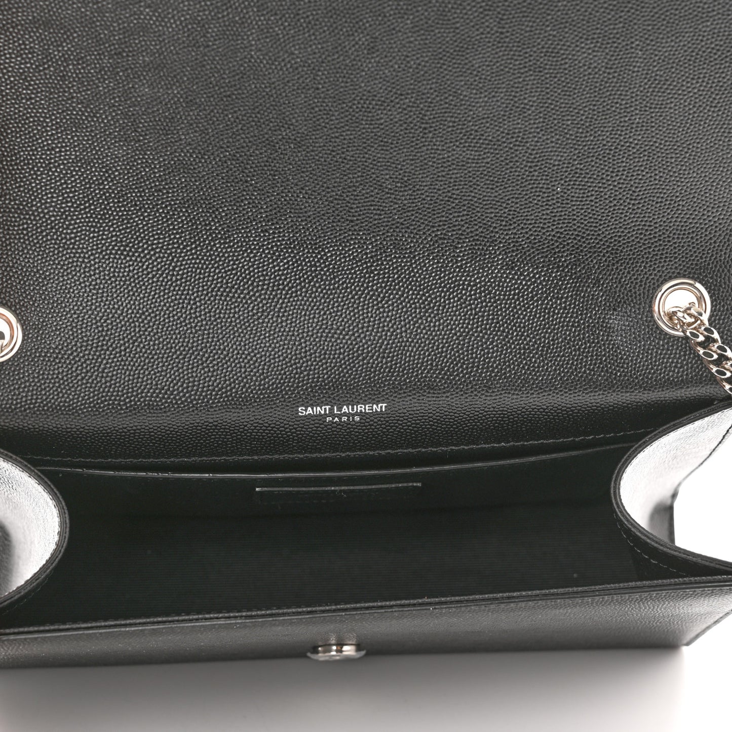 Grain De Poudre Medium Classic Monogram Kate Satchel Black