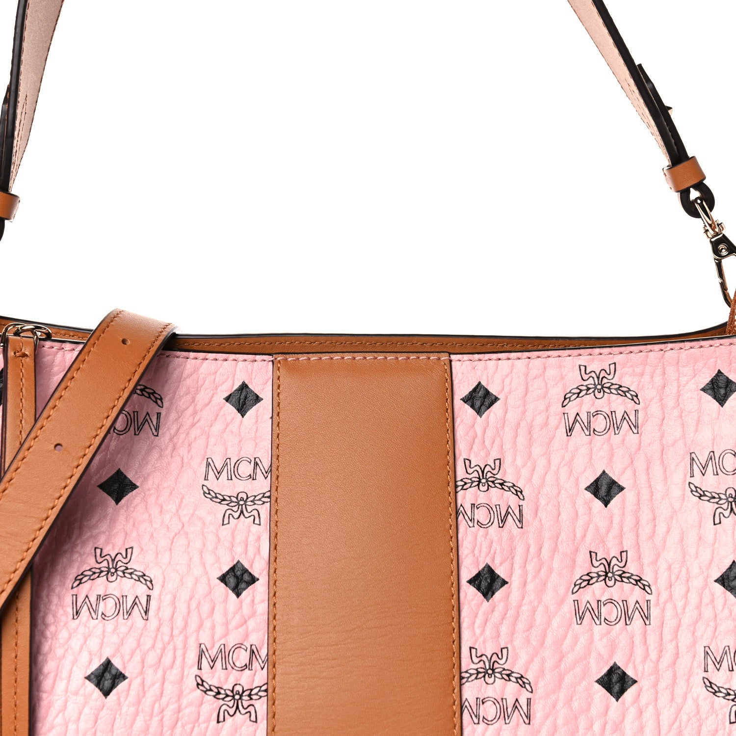 MCM Visetos Medium Klara Hobo Soft Pink 5 of 7