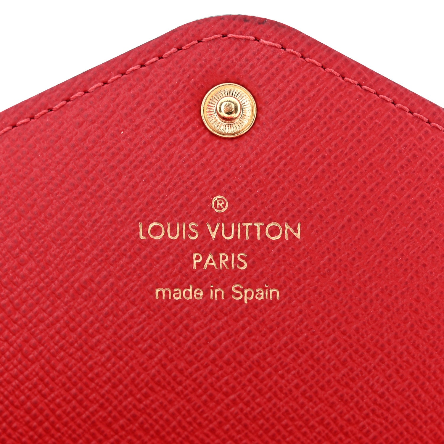 Louis Vuitton Damier Ebene Josephine Wallet Red 7 of 10