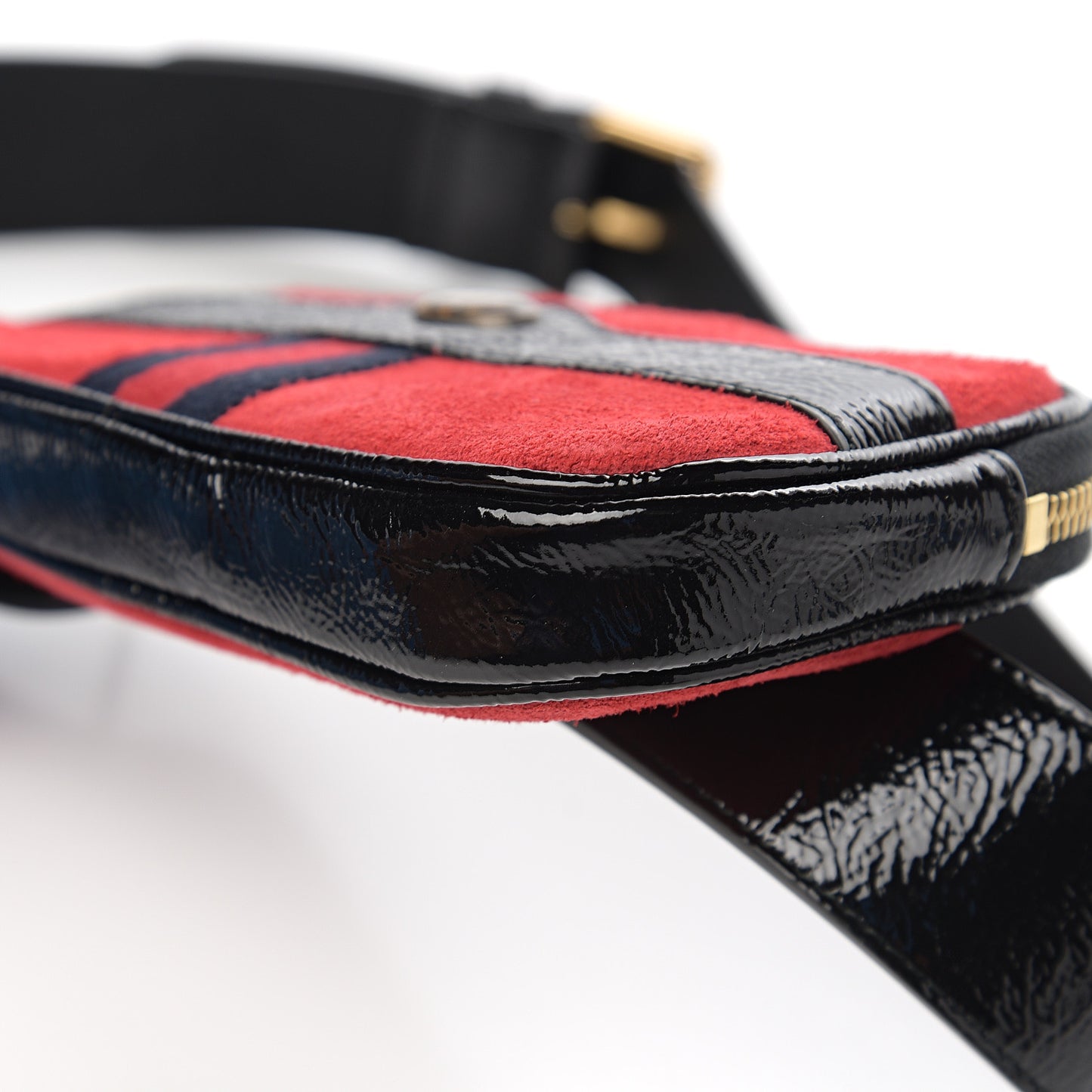 Suede Patent Ophidia Belted iPhone Case 90 36 Red