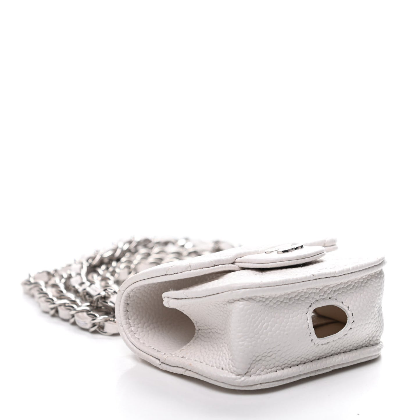 Caviar Quilted Airpods Pro Case White