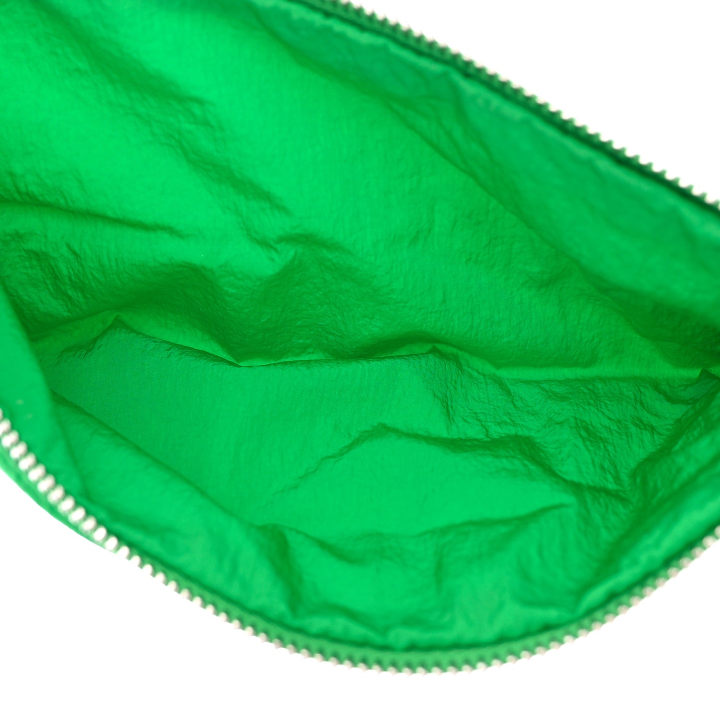 Nylon Intrecciato Padded Tech Cassette Bag Black Green