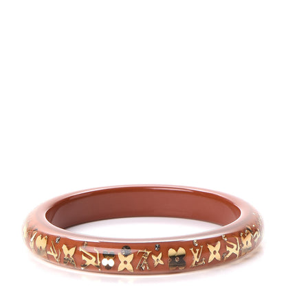 Louis Vuitton Resin Swarovski PM Inclusion Bracelet M Caramel 3 of 4
