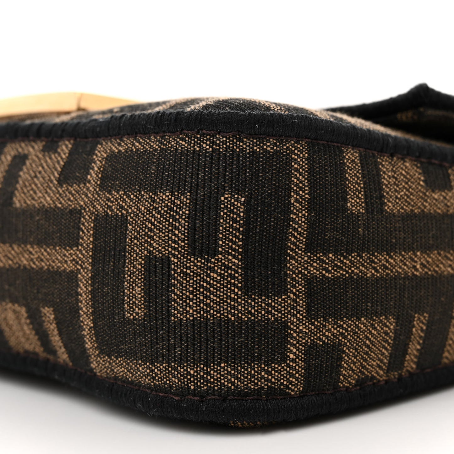 Fabric Jacquard FF 1974 Mini Baguette Tobacco Moro Black