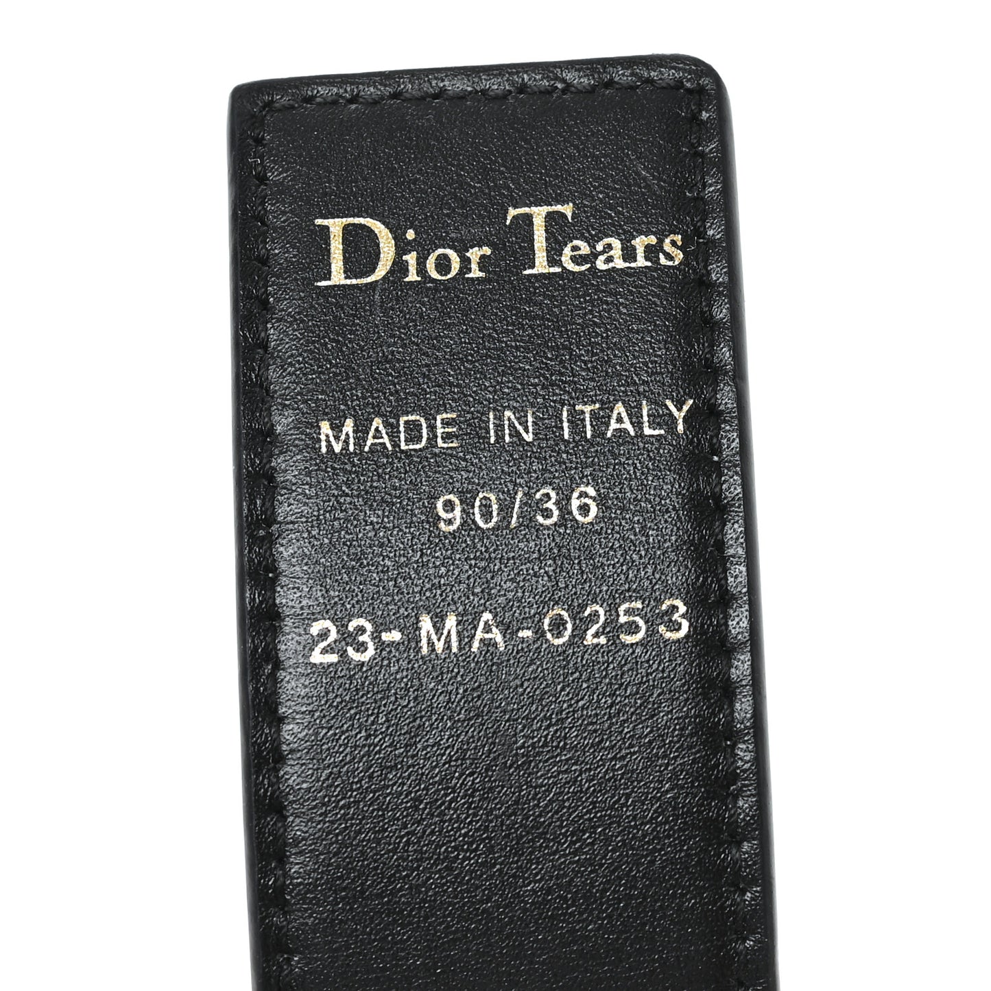 Calfskin 35mm Reversible DiorTears Belt 90 36 Black Brown