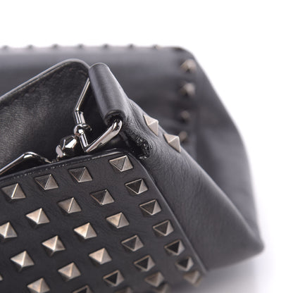Valentino Garavani Calfskin Large Rockstud All Over Flip-Lock Messenger Bag Black 16 of 20