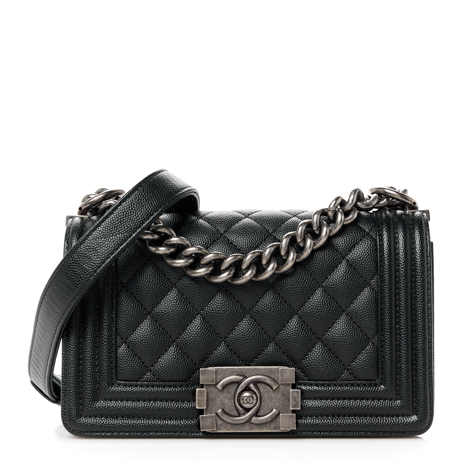 Chanel Caviar Quilted Small Boy Flap Black 1 of 10