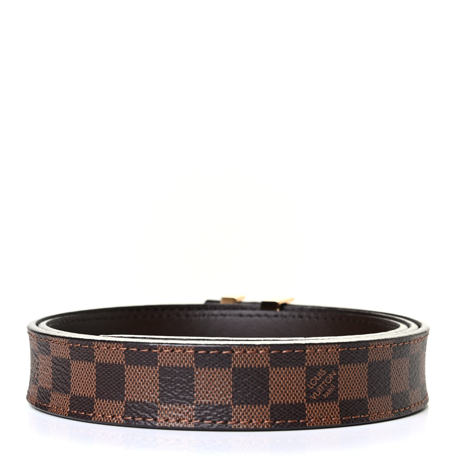 Louis Vuitton Damier Ebene 40mm LV Initiales Belt 85 34 2 of 4
