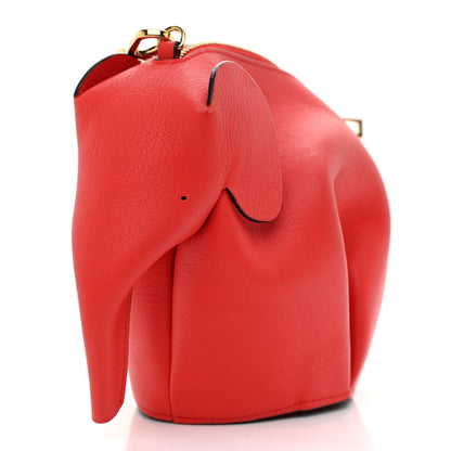 Loewe Calfskin Mini Elephant Crossbody Bag Scarlet Red 13 of 13