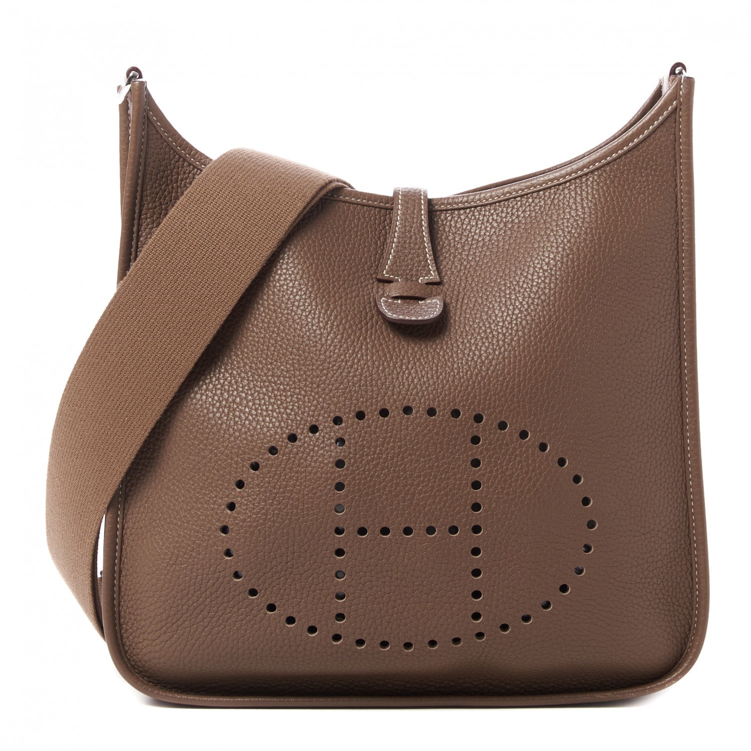 Hermes Taurillon Clemence Evelyne III PM Etoupe 1 of 10