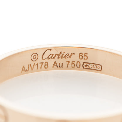 Cartier 18K Yellow Gold 4mm LOVE Wedding Band Ring 65 11 4 of 4