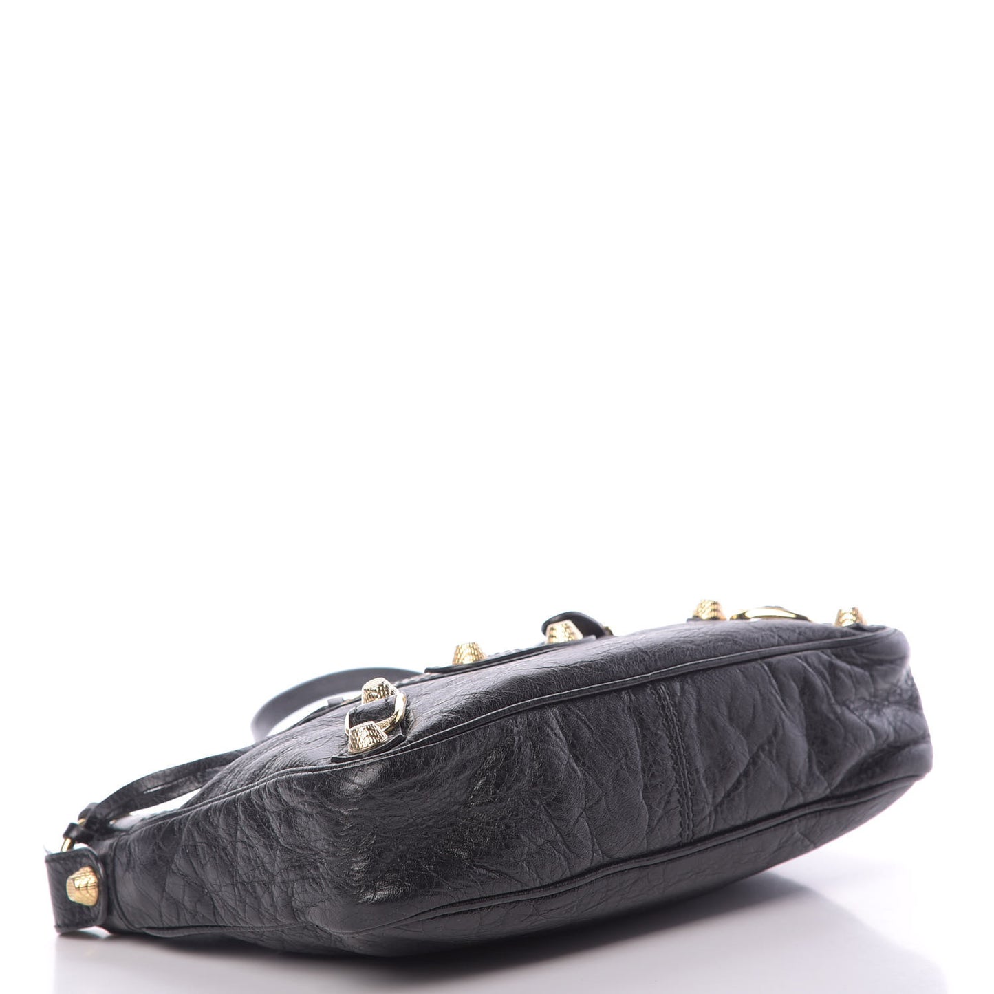 Agneau Giant 12 Gold Hardware Hip Black