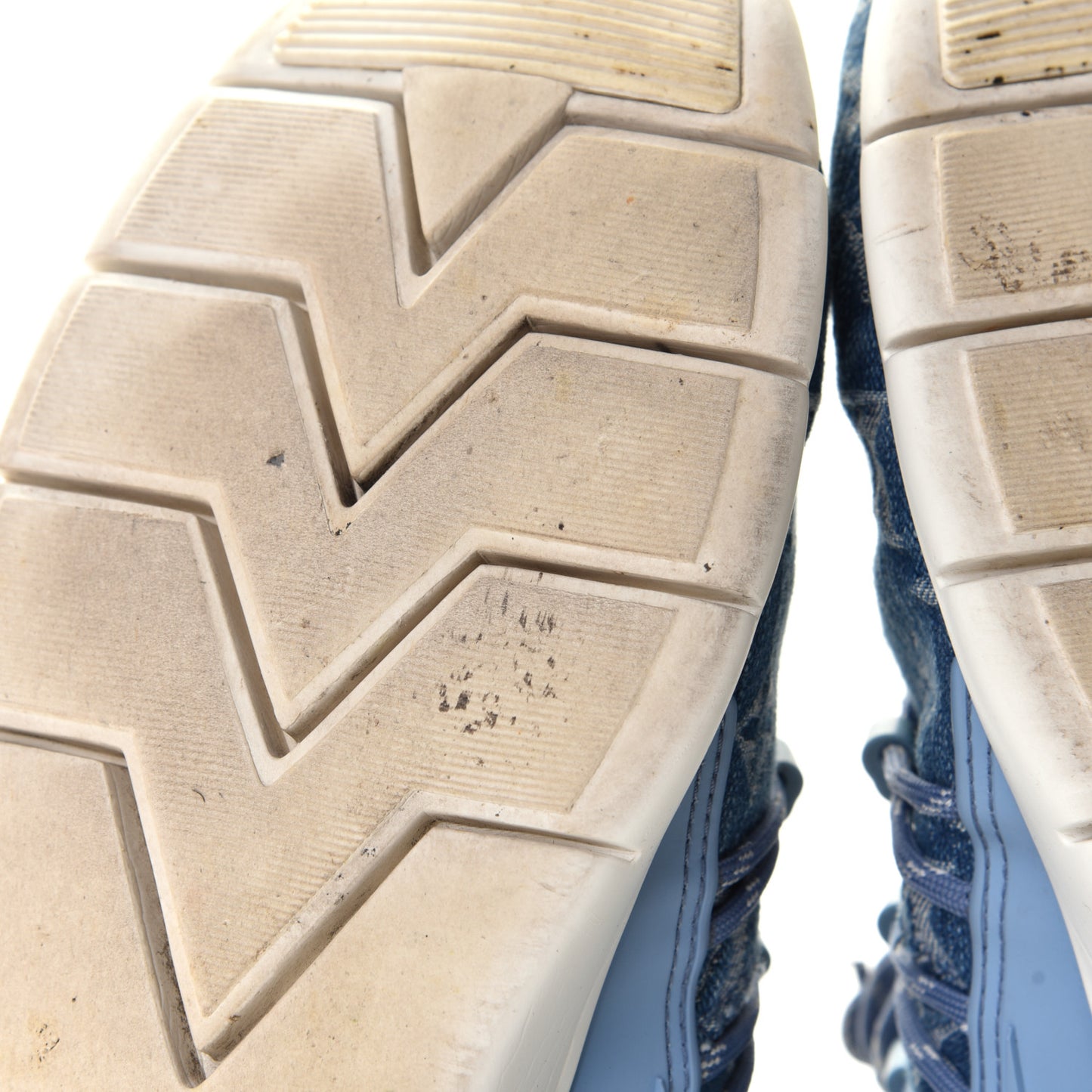 Denim Rubber Monogram Fastlane Low Sneakers 11 Navy