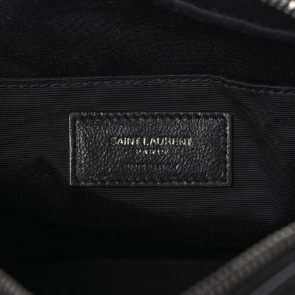 Saint Laurent Calfskin Matelasse Monogram Lou Camera Bag Black 6 of 10