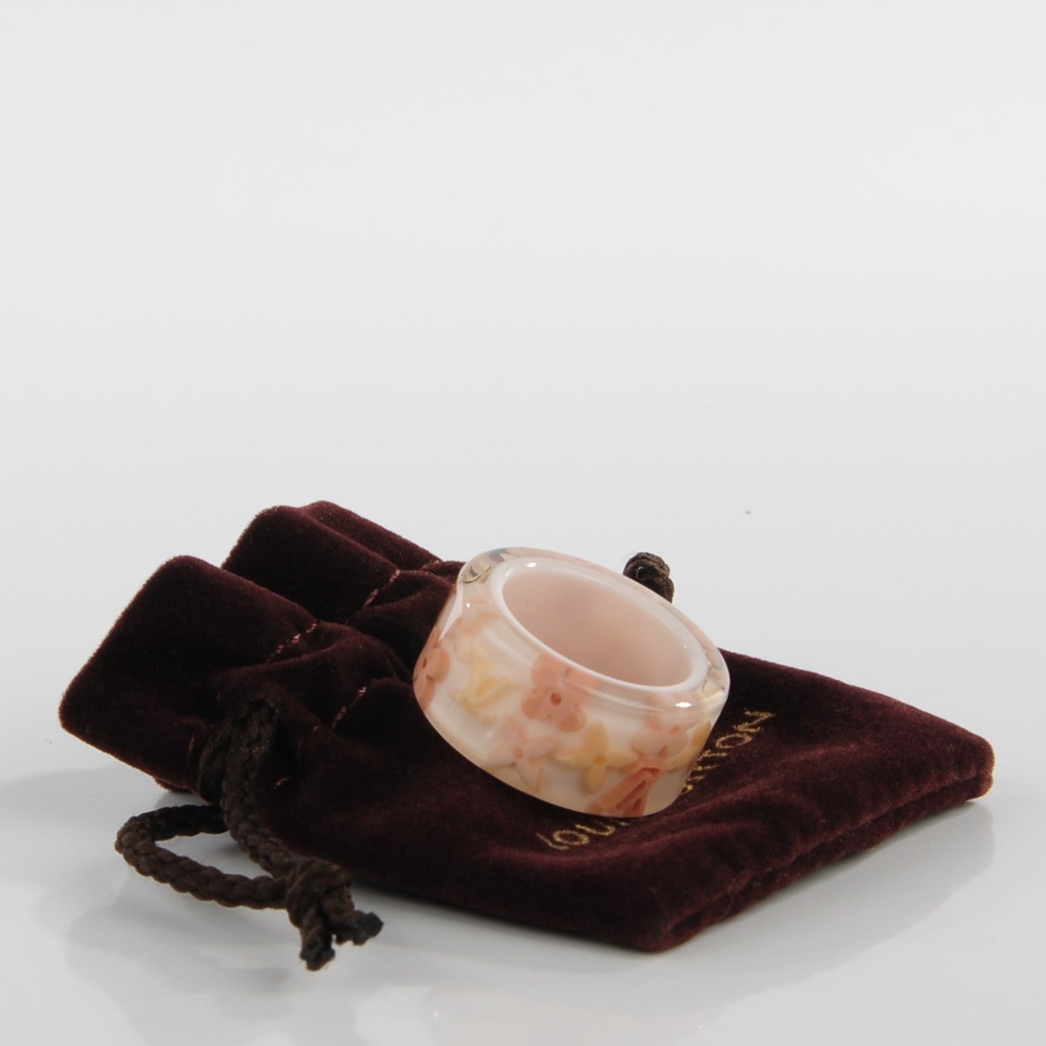 Louis Vuitton Resin Monogram Farandole Ring M 6.5 Pink 4 of 4