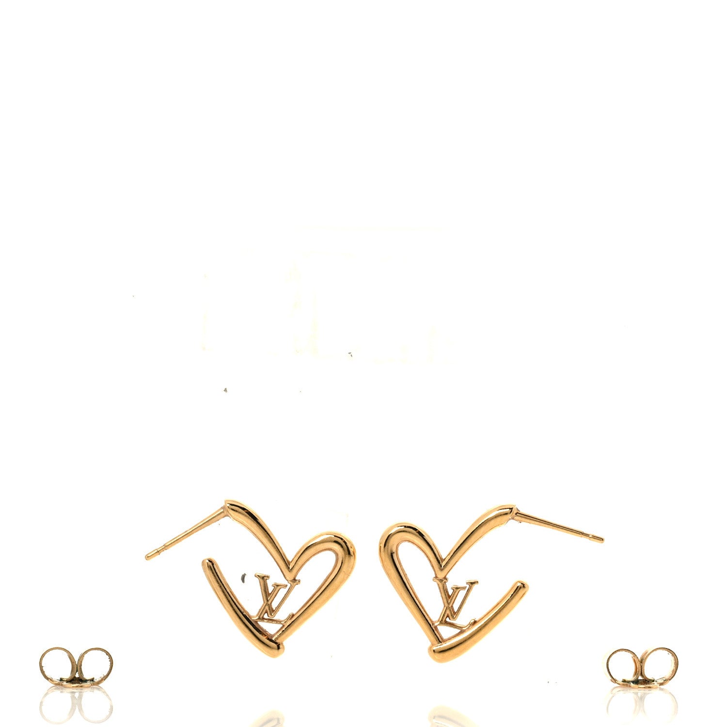 Louis Vuitton Fall In Love Heart Earrings PM Gold 3 of 4