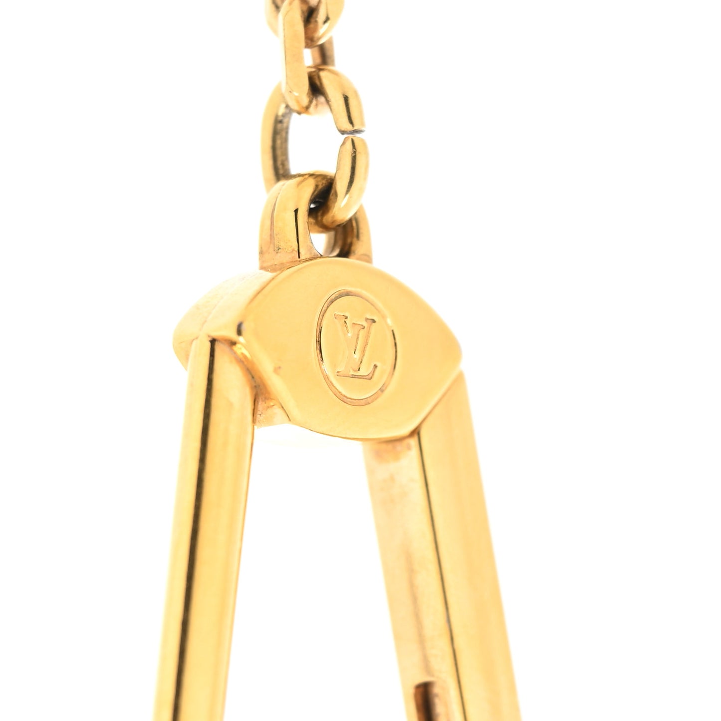 Resin Inclusion Speedy Bag Charm Key Chain Beige