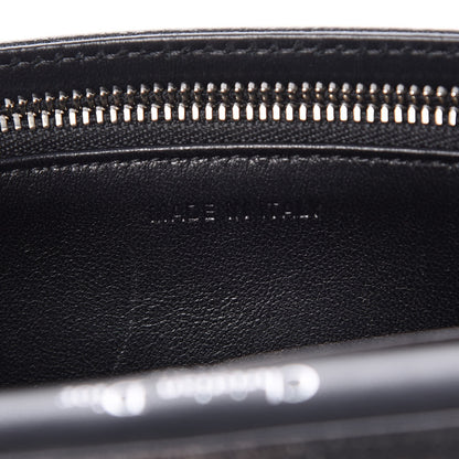 Christian Dior Grained Calfskin Diorama Wallet on Chain Pouch Black 6 of 12
