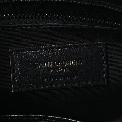 Saint Laurent Crinkled Calfskin Matelasse Monogram Niki Chain Wallet Black 6 of 9