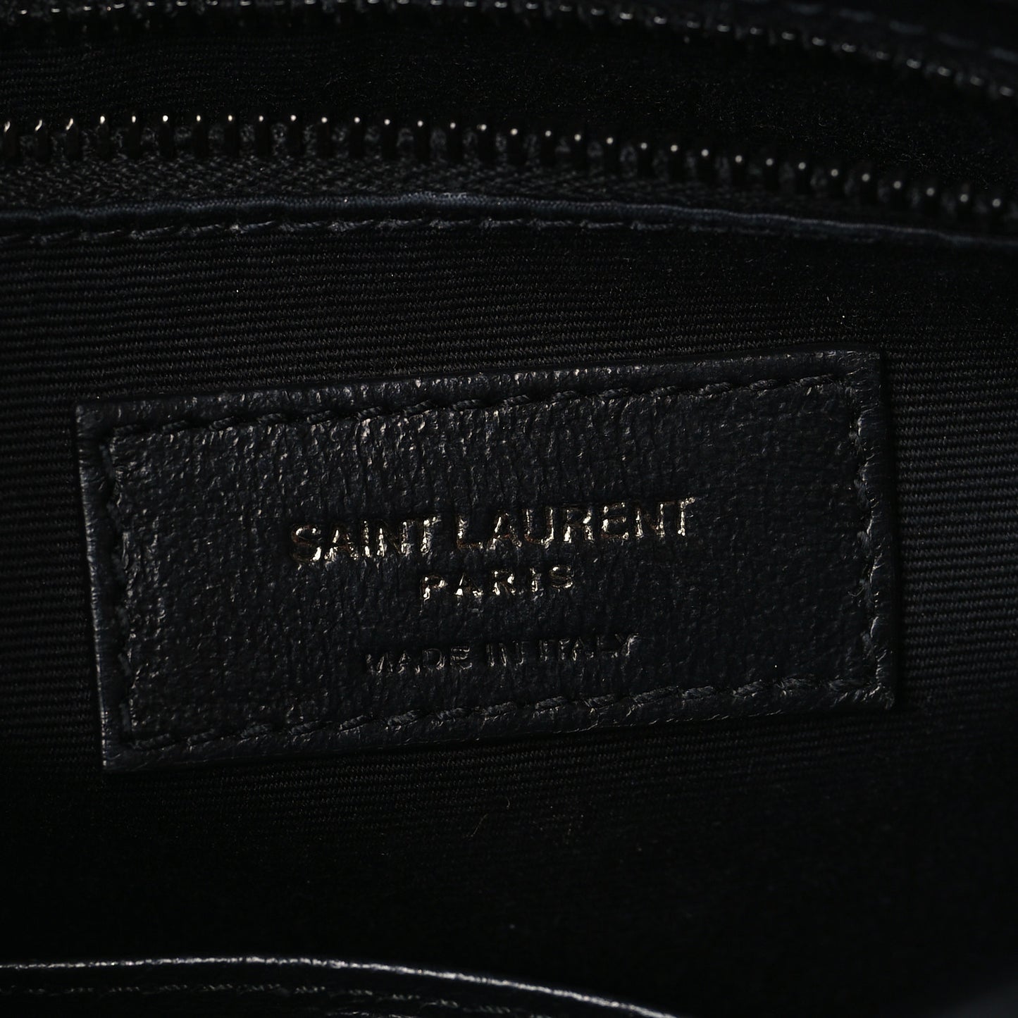 Crinkled Calfskin Matelasse Monogram Niki Chain Wallet Black