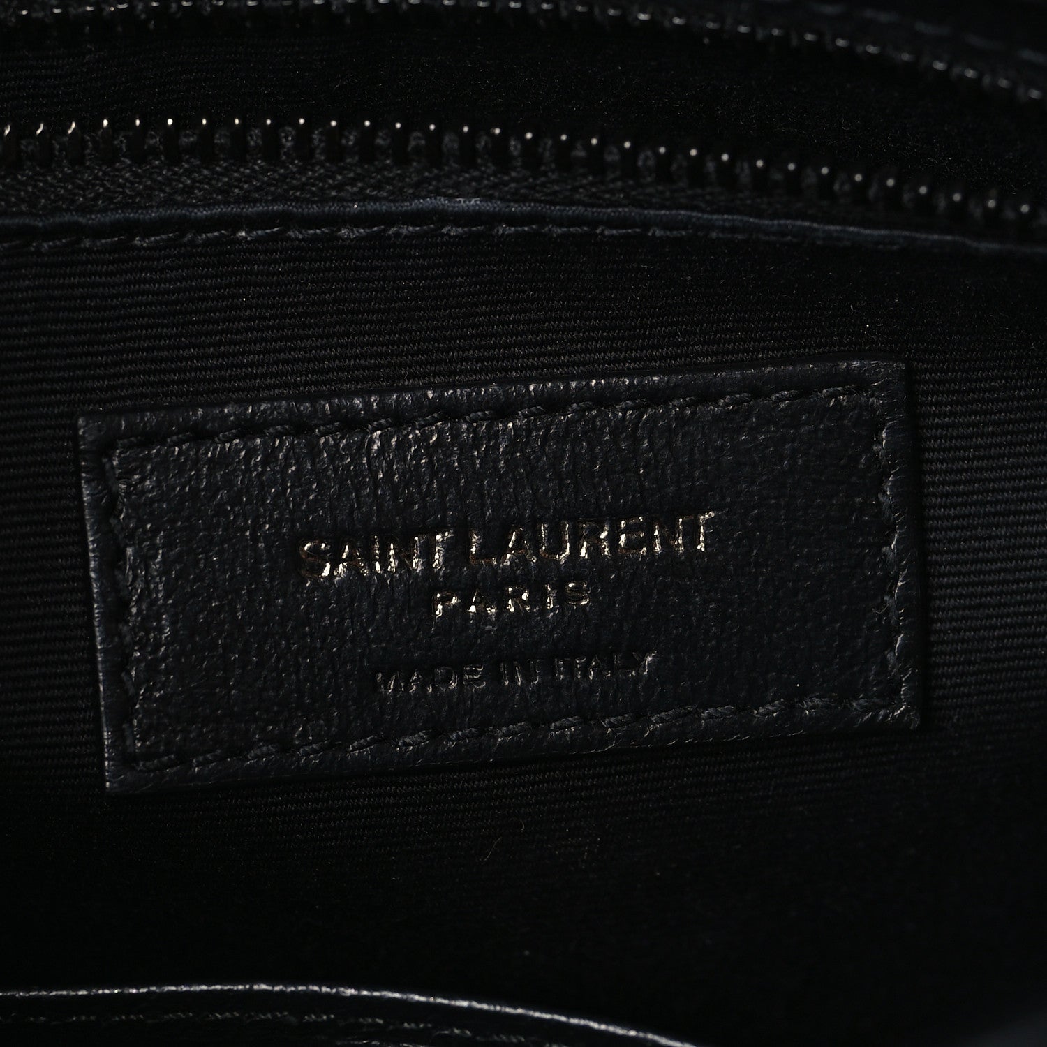Saint Laurent Crinkled Calfskin Matelasse Monogram Niki Chain Wallet Black 6 of 9