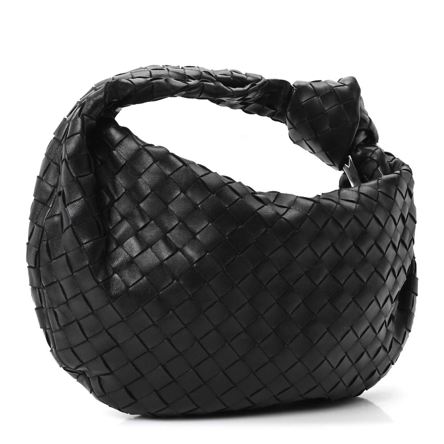 Nappa Intrecciato Teen Jodie Hobo Black