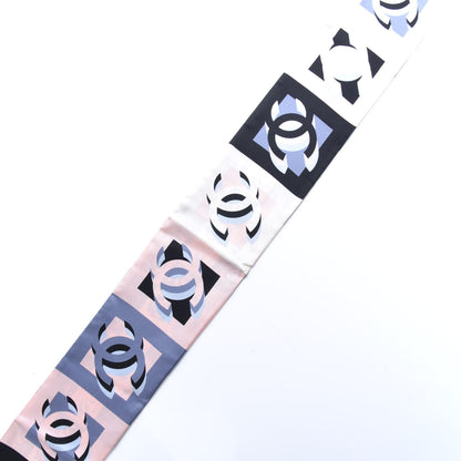 Chanel Silk CC Slim Bandeau Scarf Multicolor 4 of 4