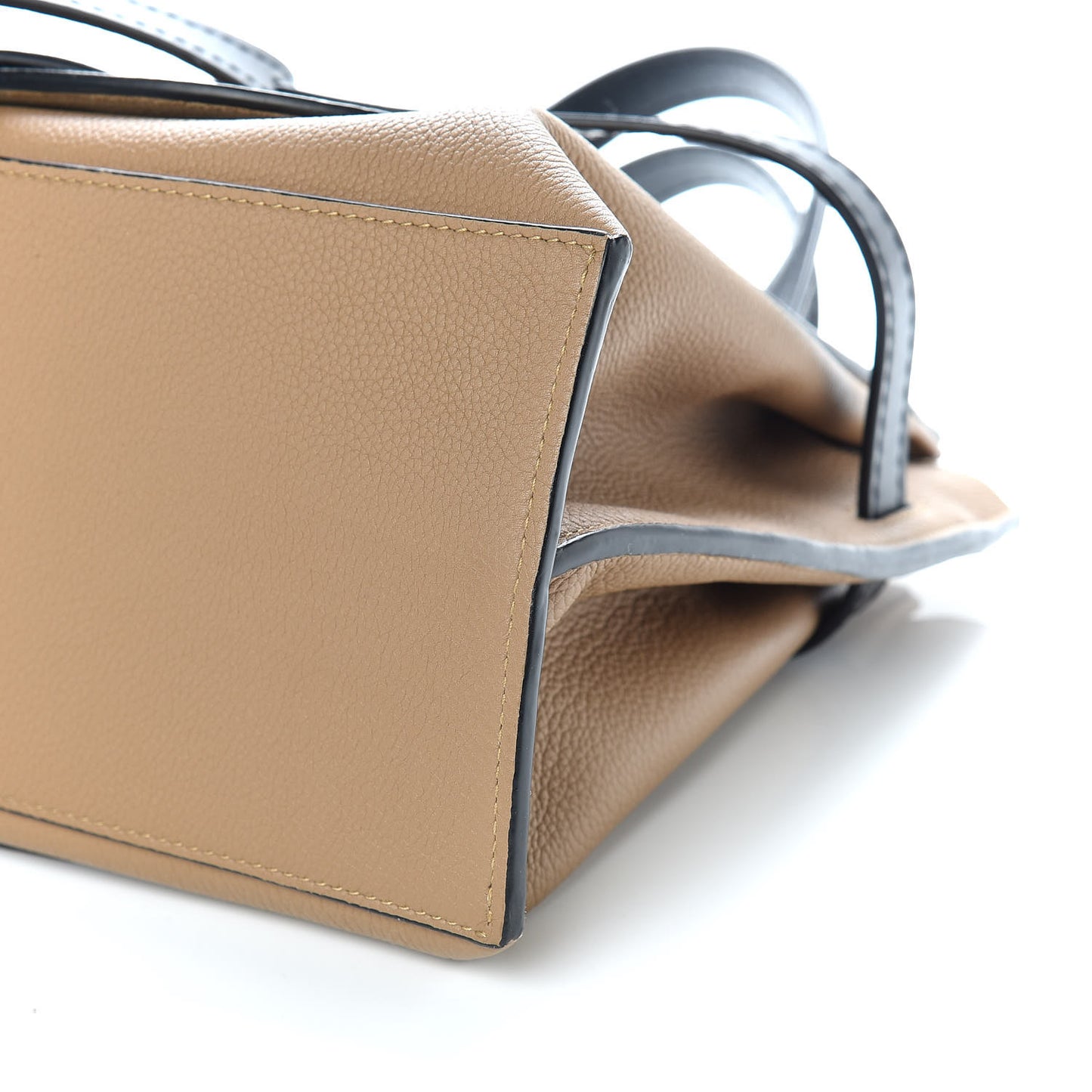 Calfskin Small Gate Tote Mocca Black