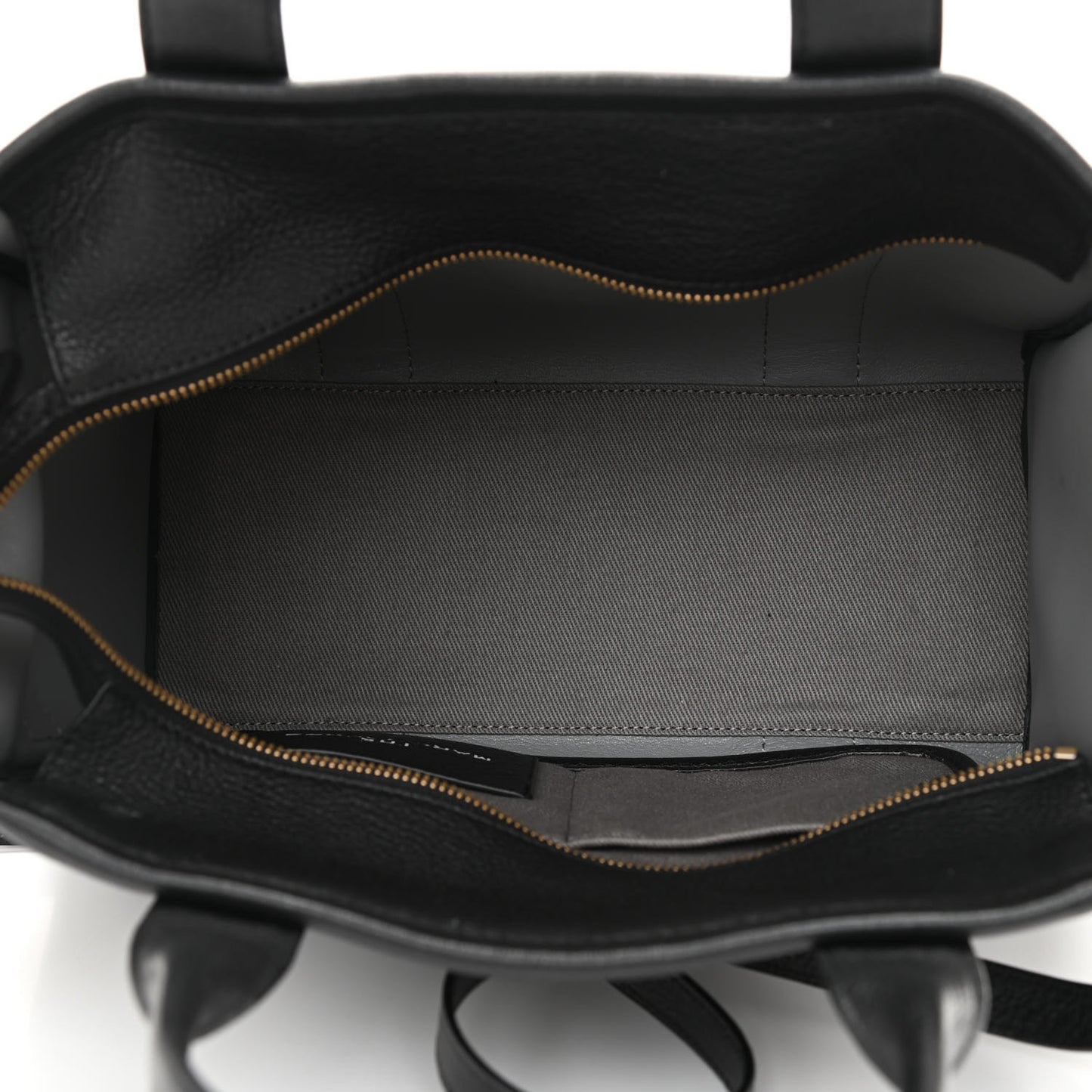 Grained Calfskin Medium The Tote Bag Black