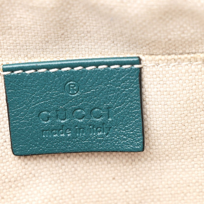 Gucci Azalea Calfskin Enamel Matelasse Diagonal Small Torchon GG Marmont Chain Shoulder Bag Imperial Blue Pavone 6 of 13