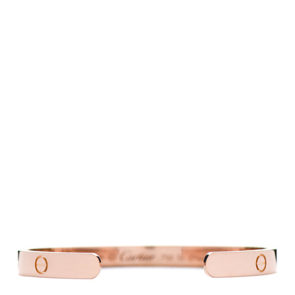 Cartier 18K Pink Gold LOVE Cuff Bracelet 18 2 of 3