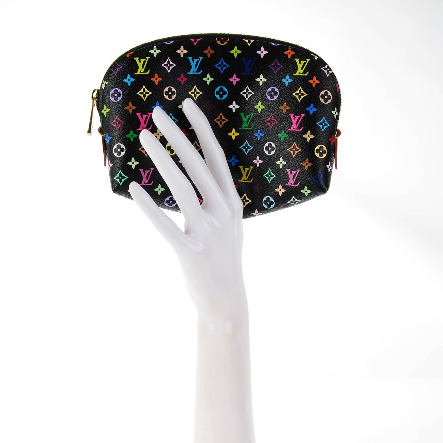 Monogram Multicolor Cosmetic Pouch Black Grenade
