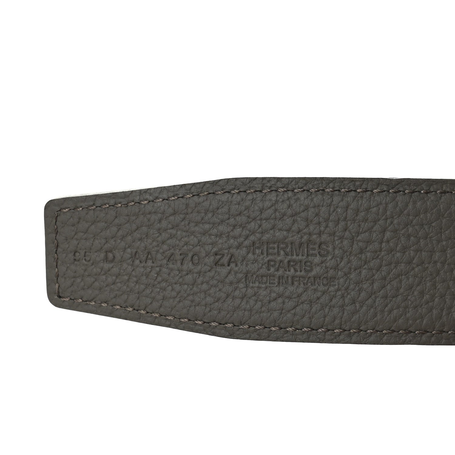 Hermes Box 135 Togo Reversible 32mm Rider Belt 95 Black Etain 3 of 6