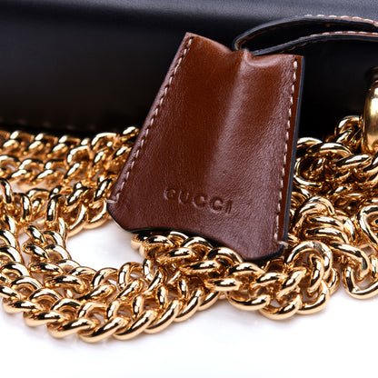 Gucci GG Supreme Monogram Calfskin Small Padlock Shoulder Bag Beige Black Cuir 12 of 13