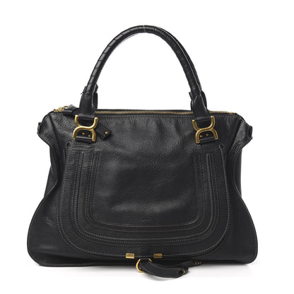 Chloe Calfskin Large Marcie Satchel Black 1 of 10