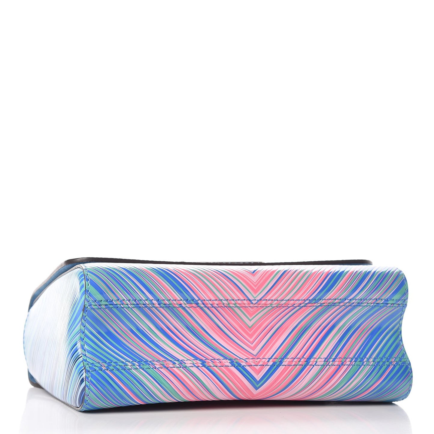 Epi Tropical Twist Shoulder Bag MM Blue Rose