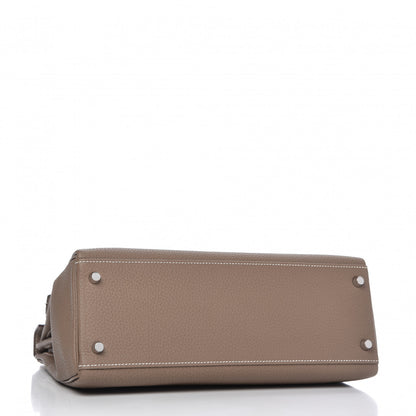 Hermes Togo Kelly Retourne 32 Etoupe 4 of 11