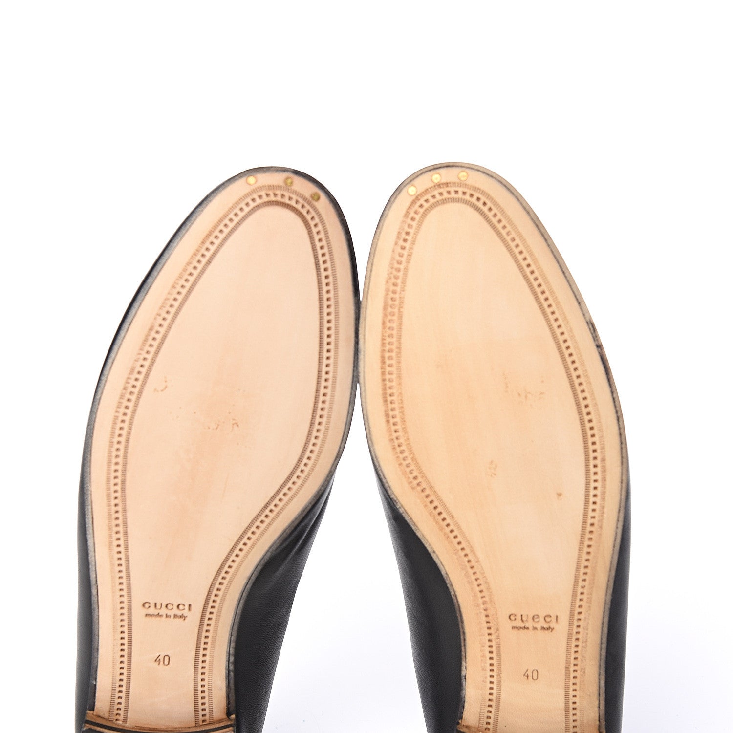 Gucci Lambskin Womens Brixton Horsebit Loafers 40 Black 7 of 8