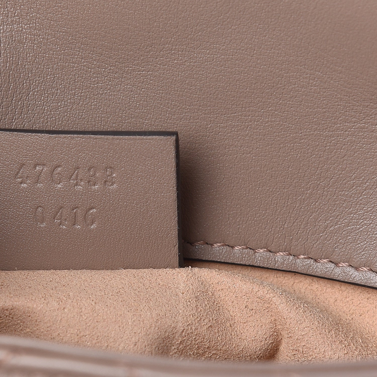 Gucci Calfskin Matelasse Super Mini GG Marmont Shoulder Bag Porcelain Rose 7 of 12