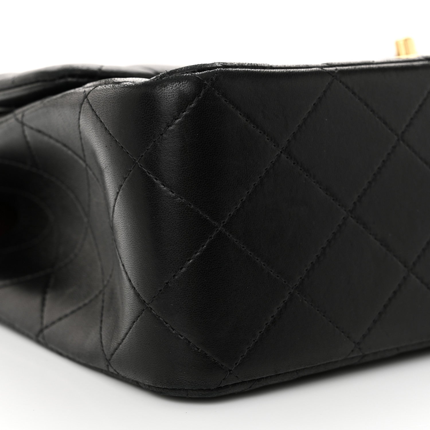 Chanel Lambskin Quilted Jumbo Double Flap Black 9 of 14