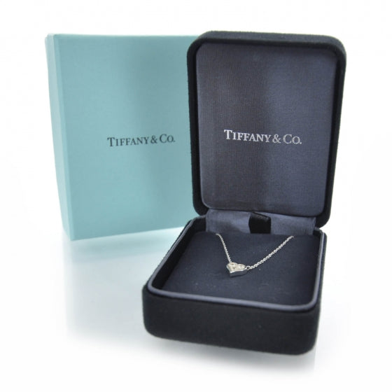 Platinum Diamond Heart Pendant Necklace