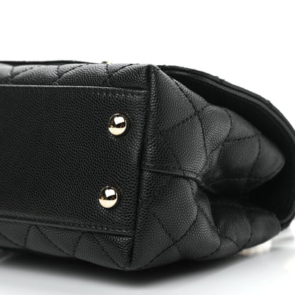 Chanel Caviar Quilted Extra Mini Coco Handle Flap Black 10 of 11