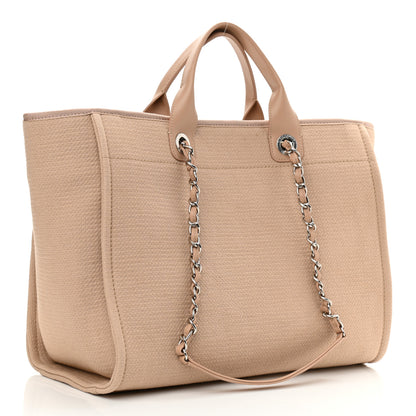 Chanel Mixed Fibers Medium Deauville Tote Beige 4 of 13