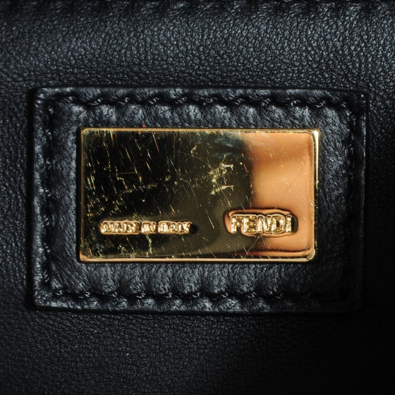 Fendi Nappa Mini Peekaboo Iconic Satchel Black 6 of 13