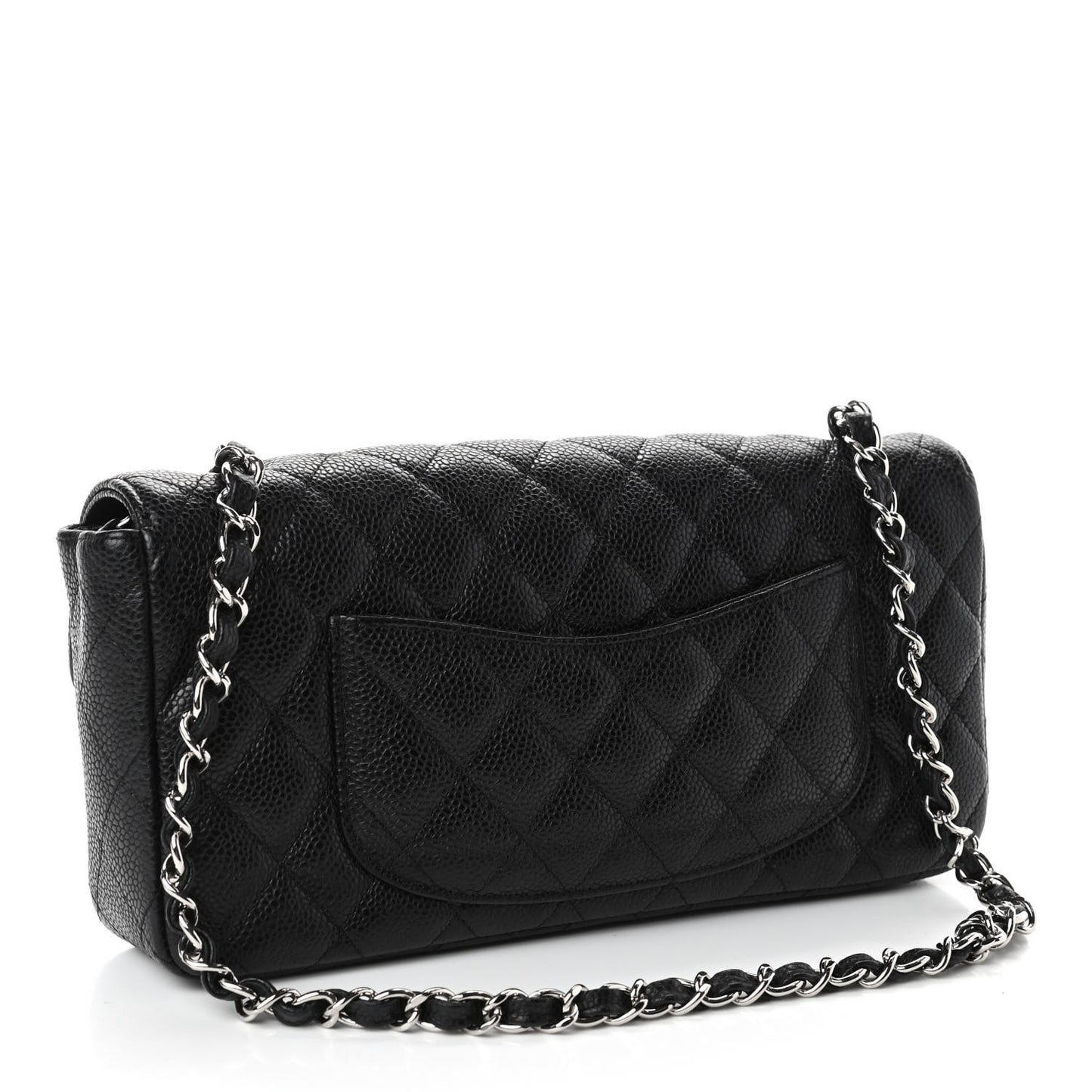 Caviar Quilted East West Flap Black